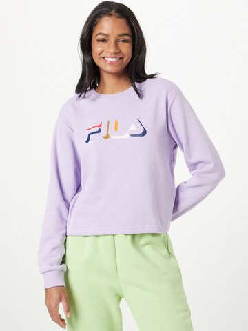 FILA Sweatshirt 'BORACEIA' in Purple: front