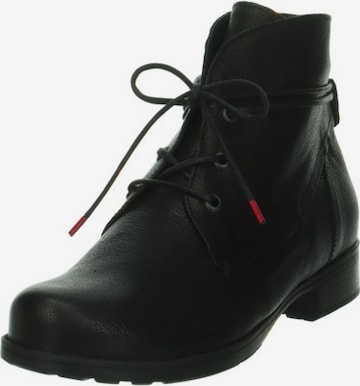 THINK! Lace-Up Ankle Boots in Black: front