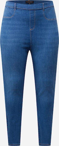 Dorothy Perkins Curve Skinny Jeans i blå: framsida