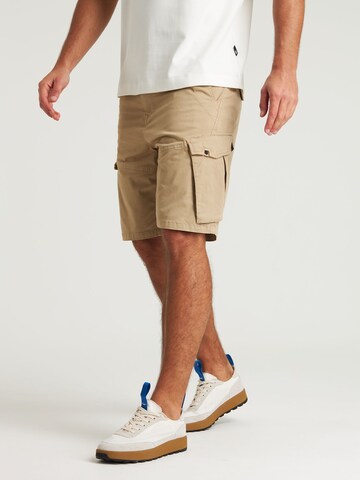 CHASIN' Regular Cargo trousers 'Riot.S Gamma' in Beige