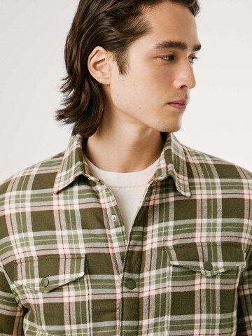 Pepe Jeans Regular fit Button Up Shirt 'Clemen' in Green