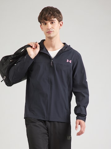 UNDER ARMOUR Sportjas in Zwart: voorkant