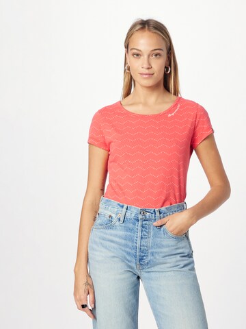 Ragwear قميص 'MINT' بلون أحمر: الأمام