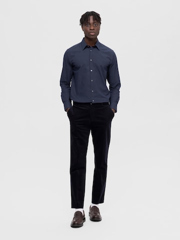 SELECTED HOMME Slim Fit Skjorte 'SLHSoho' i blå