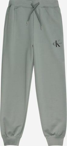 Calvin Klein Jeans Tapered Παντελόνι σε πράσινο: μπροστά