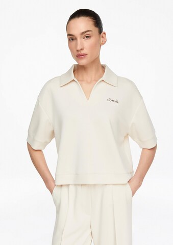 COMMA Sweatshirt in Beige: voorkant