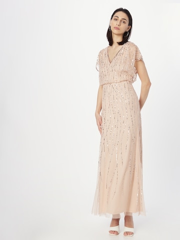 Papell Studio - Vestido de noche 'BEADED' en rosa: frente