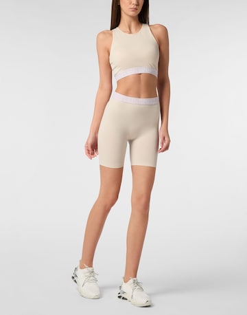 Plein Sport Skinny Sportshorts in Grau