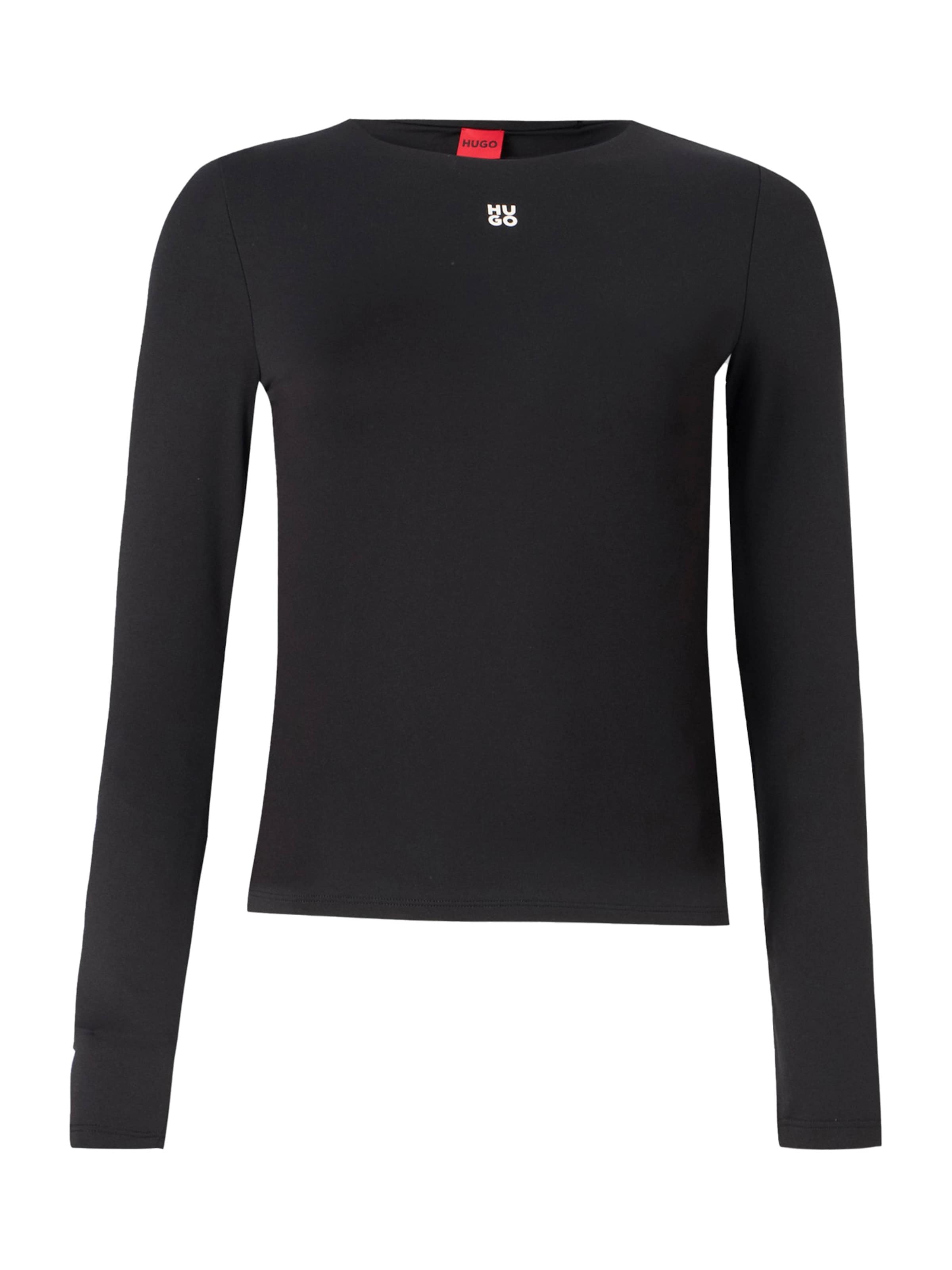 HUGO Shirt 'Dasiia' in Black: front
