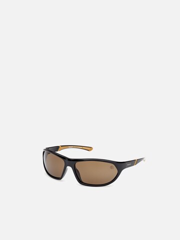 TIMBERLAND Zonnebril 'Timberland TB00035 Shiny grey 67/16/130 MAN Sunglasses' in Zwart
