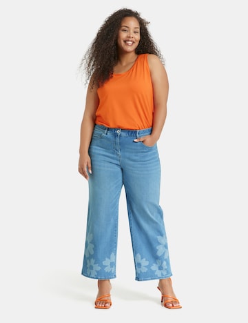 SAMOON Wide Leg Jeans i blå