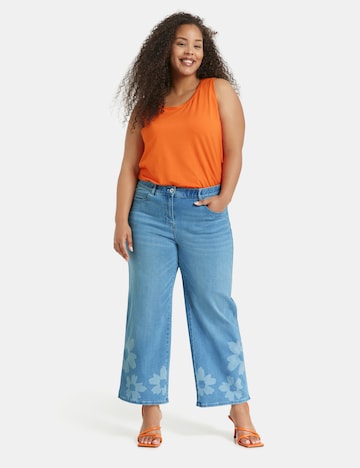 SAMOON Wide leg Jeans in Blauw