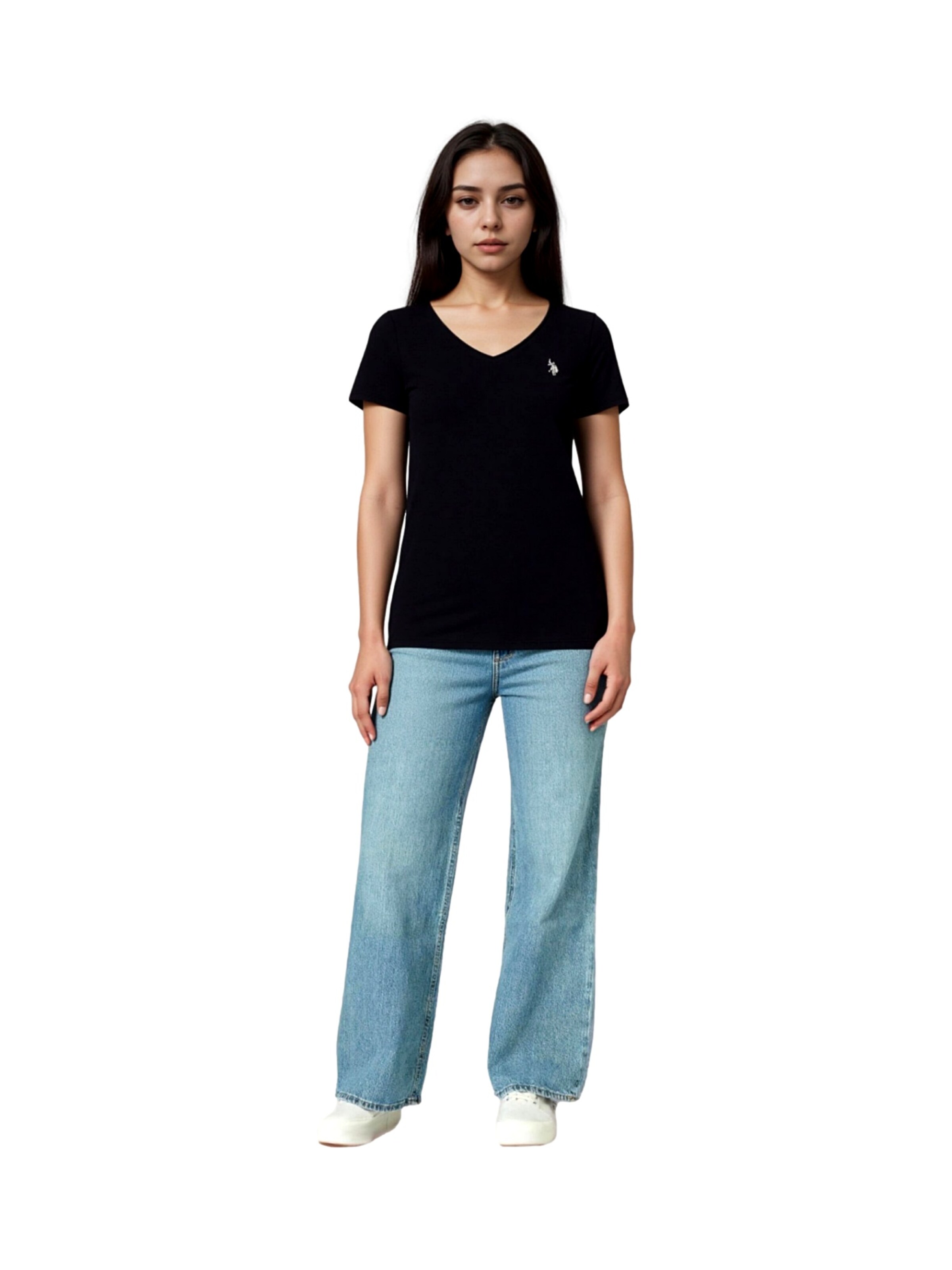 T-shirt 'V-Neck' U.S. POLO ASSN. en noir