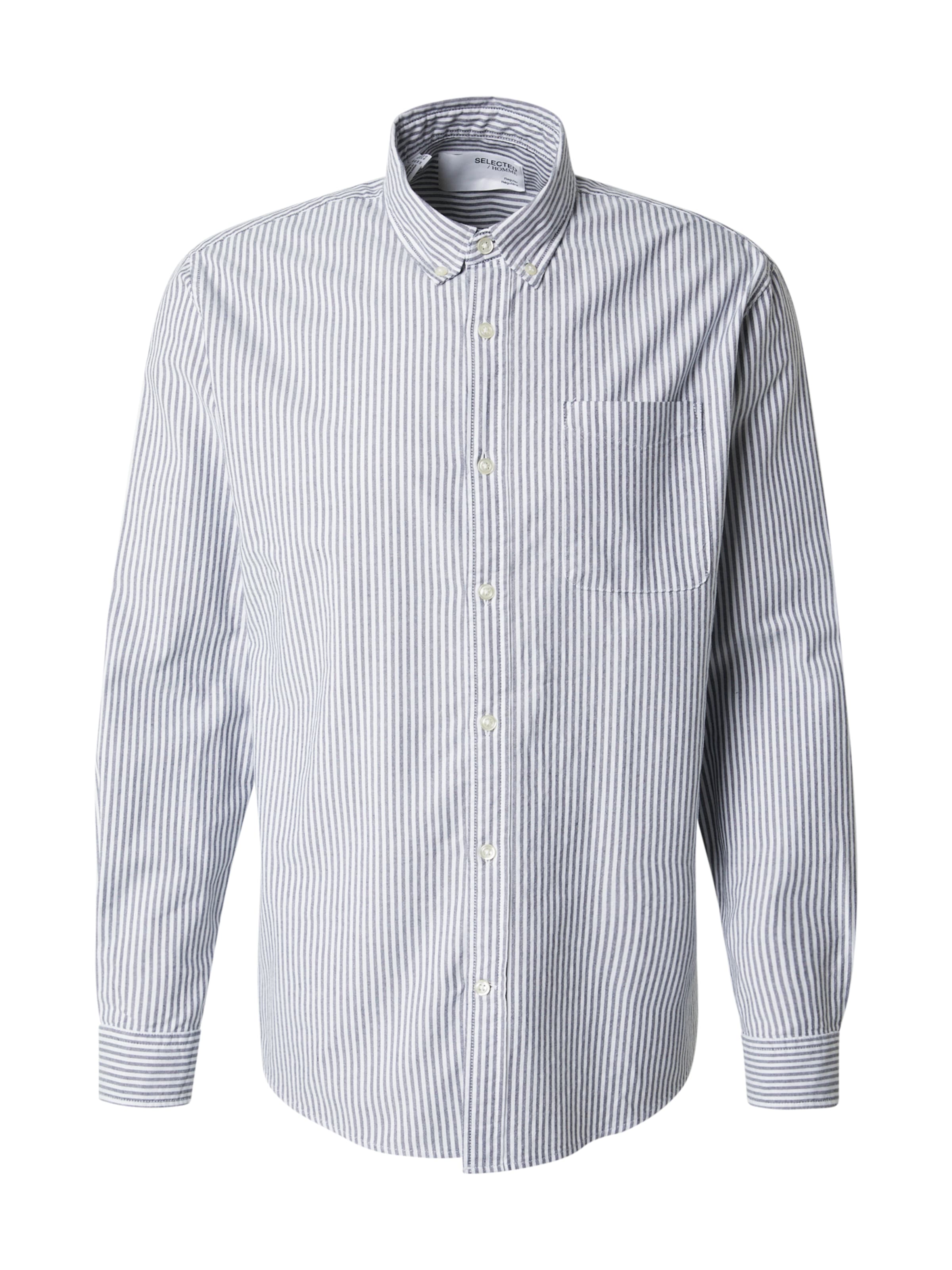 SELECTED Regular Fit Hemd 'SLHDan' in Blau: Vorderseite