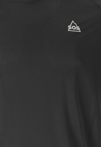 SOS Functioneel shirt 'Pillar' in Zwart