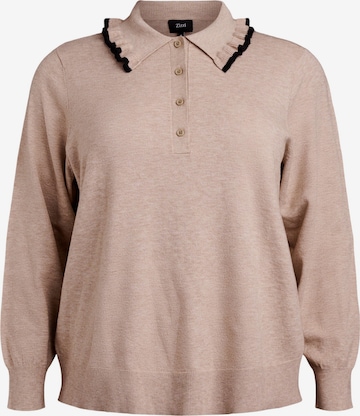 smėlio Zizzi Megztinis 'MELLA': priekis