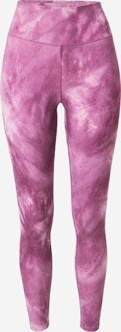 4F Skinny Sporthose in Lila: Vorderseite