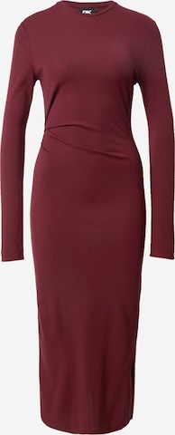 raudona DKNY Megzta suknelė: priekis