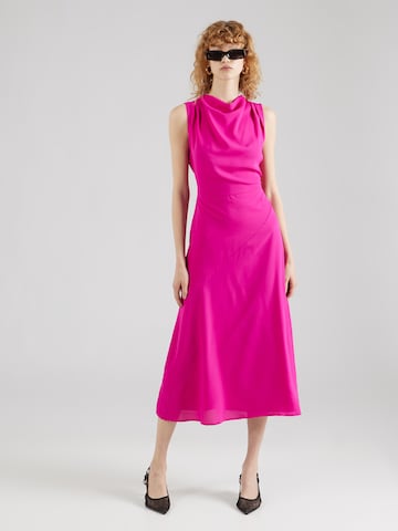 Trendyol Коктейльное платье в Ярко-розовый: спереди
