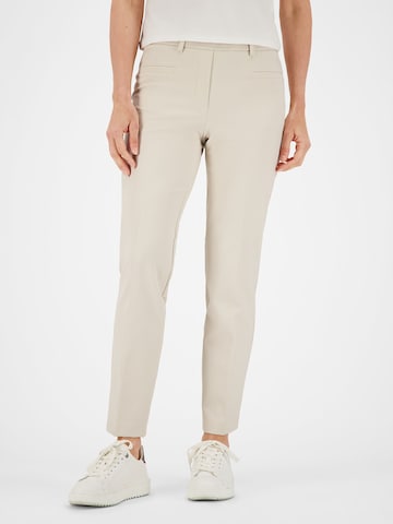 Gardeur Slimfit Broek 'ZENE63' in Beige: voorkant