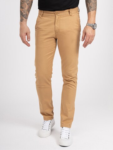 Rock Creek Regular Chino Pants in Beige: front