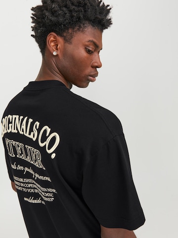 JACK & JONES Тениска 'Santorini' в черно