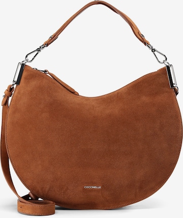 Coccinelle Schoudertas 'Sunup' in Bruin: voorkant