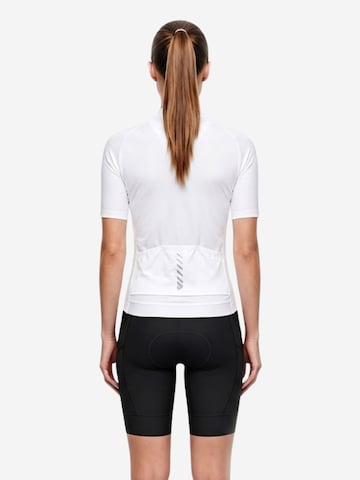 WULIBIKE Sweatsuit 'Wulibike Radsport-Set 'V-Cross Core' in Weiß/Schwarz' in White