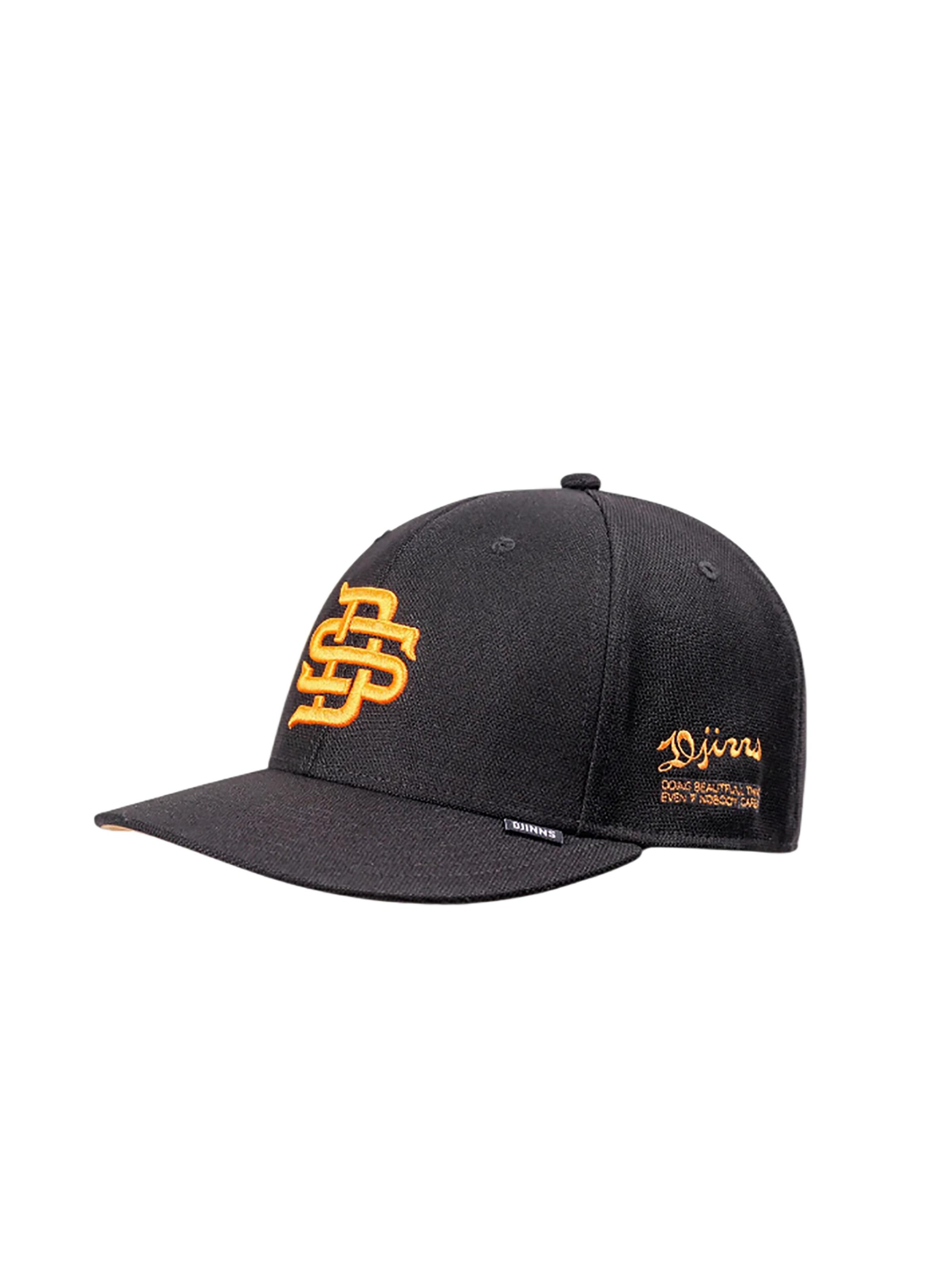 DJINNS Cap 'Low Pro FineFine'‌‌‌‌‌‌‌ in Schwarz: Vorderseite