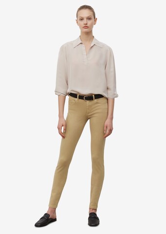 Marc O'Polo Skinny Hose 'MAVAS ' in Braun