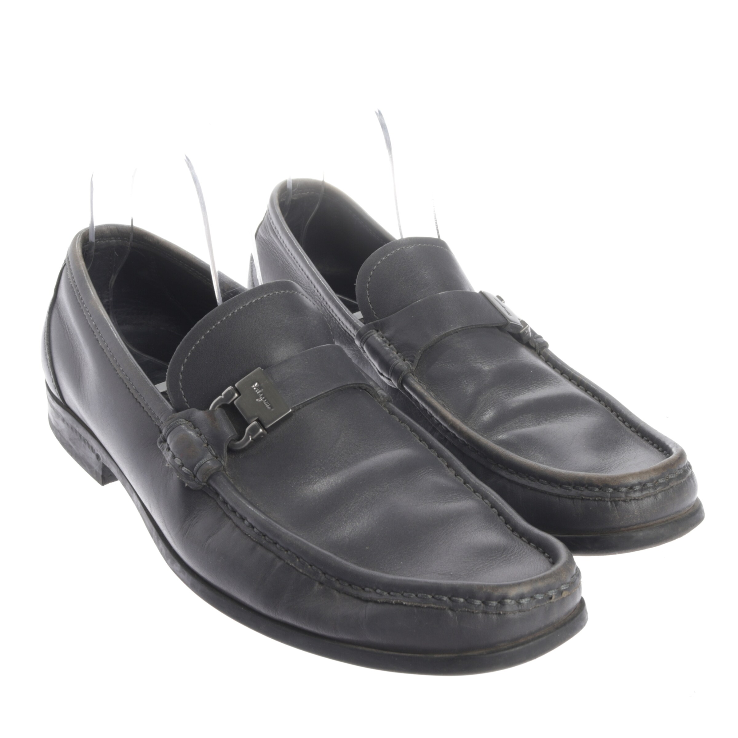 Salvatore Ferragamo Halbschuhe 38,5 in Grau: Vorderseite