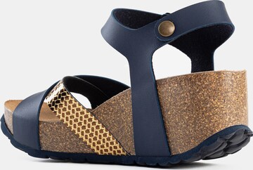 Bayton Sandalen met riem 'Minorque' in Blauw