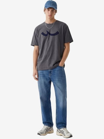 LTB Jeans Shirt 'LTB Jeans Herren-T-Shirt mit Logo-Print' in Grijs