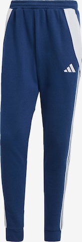 Effilé Pantalon de sport 'Tiro 24' ADIDAS PERFORMANCE en bleu : devant