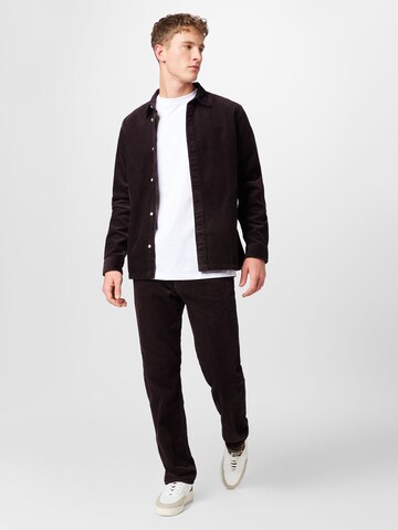 WEEKDAY Regular Broek 'Klean' in Bruin