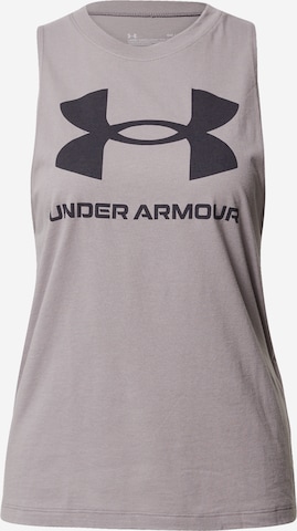 UNDER ARMOUR Sports Top in Purple: front