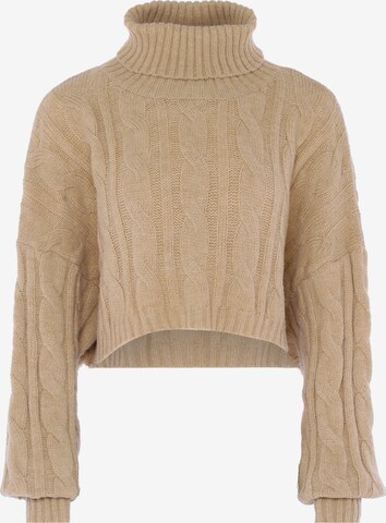 Pull-over paino en beige : devant