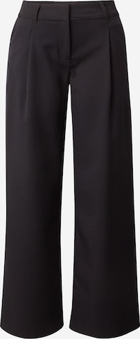 Loosefit Pantalon à pince Monki en noir : devant