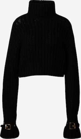 Hoermanseder x About You Sweater 'Eike' in Black: front