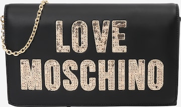 Borsa a tracolla di Love Moschino in nero: frontale