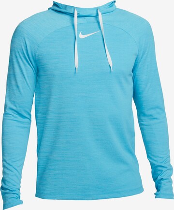 NIKE Athletic Sweatshirt in Blue: front