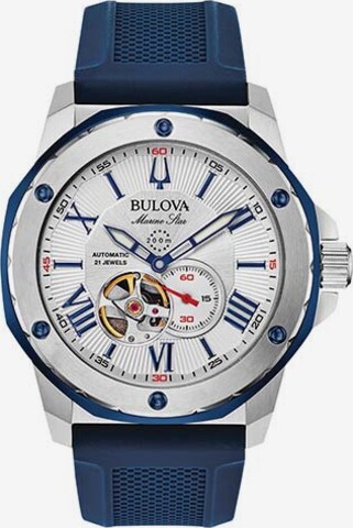 Bulova Analog Watch in Blue: front