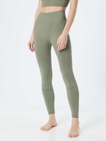 Skinny Pantaloni sportivi 'Nagar' di Athlecia in verde: frontale