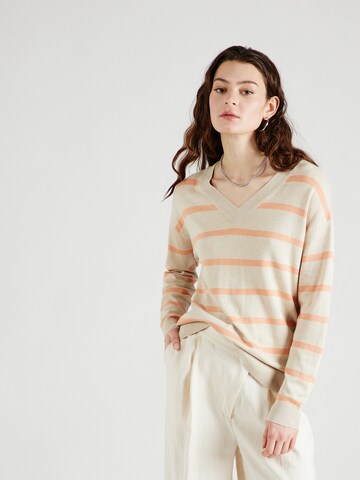 Pull-over 'MORLA' b.young en beige : devant