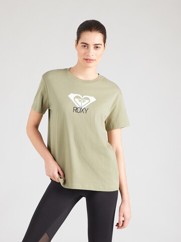 ROXY Funktionsshirt 'Ocean Road Art' in Grün: Vorderseite