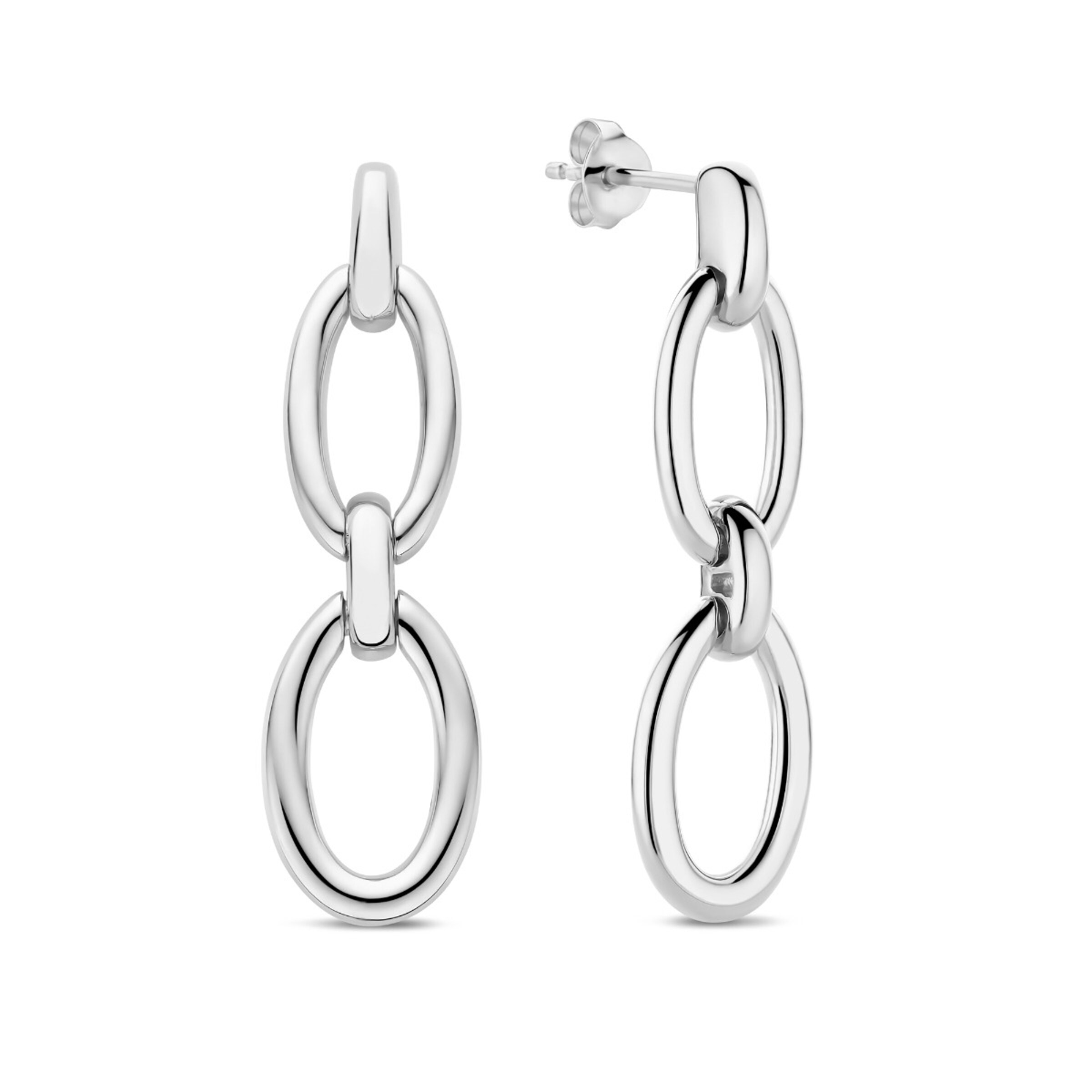 Parte di Me Earrings in Silver: front