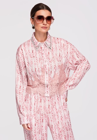 Ombre Blouse in Pink: front