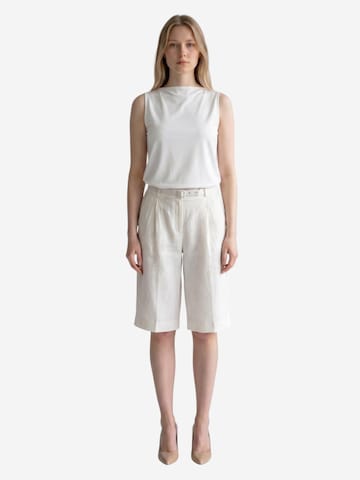 Viore Loosefit Hose 'Shorts'‌ in Beige: Vorderseite