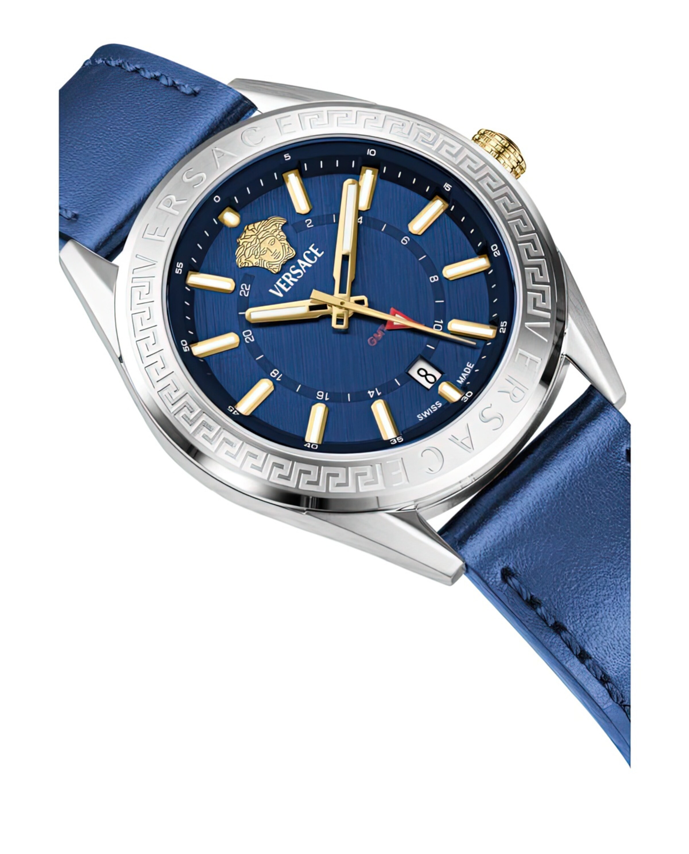 VERSACE Uhr 'V-CODE' in Blau