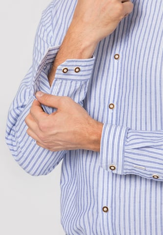 STOCKERPOINT Regular fit Klederdracht overhemd 'Dominik' in Blauw